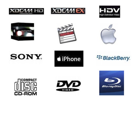 tech logos flat